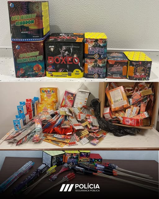 PSP de Santarém apreende mais de sete mil artigos de pirotecnia