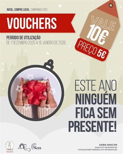 Compre no comércio local e habilite-se a vouchers até 15 de janeiro